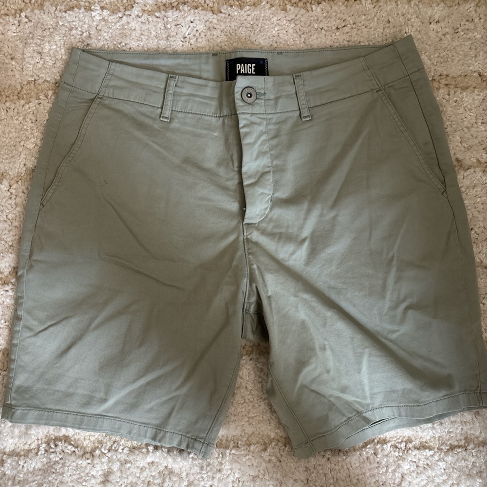 Paige Men's Olive Shorts
